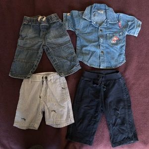 Shirt+pants bundle for boy 6-9 months